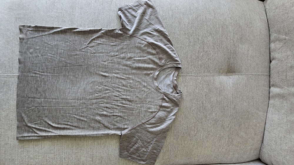 Lululemon Metal Vent Tech Tee Heather Gray Get Outside Get Sweaty Mens